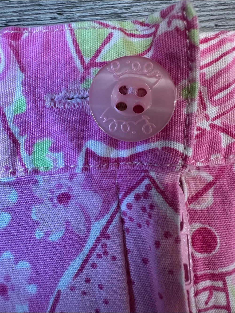 Lilly Pulitzer Pink & Lime green Summertime Umbrella Blanket Printed Mini Skirt